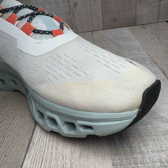 On Cloud Cloudmonster Men's Size 10 Road Running Shoes Sneakers Frost Surf White - Picture 11 of 14